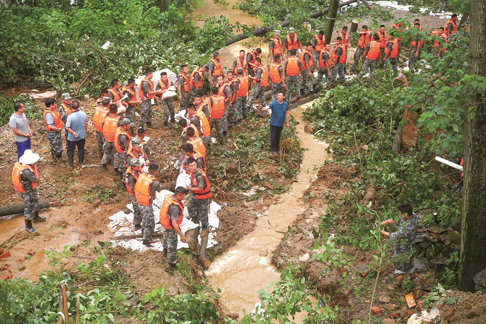 防汛备汛防灾减灾筑起生命防线固始县史灌河防汛抗洪一线直击