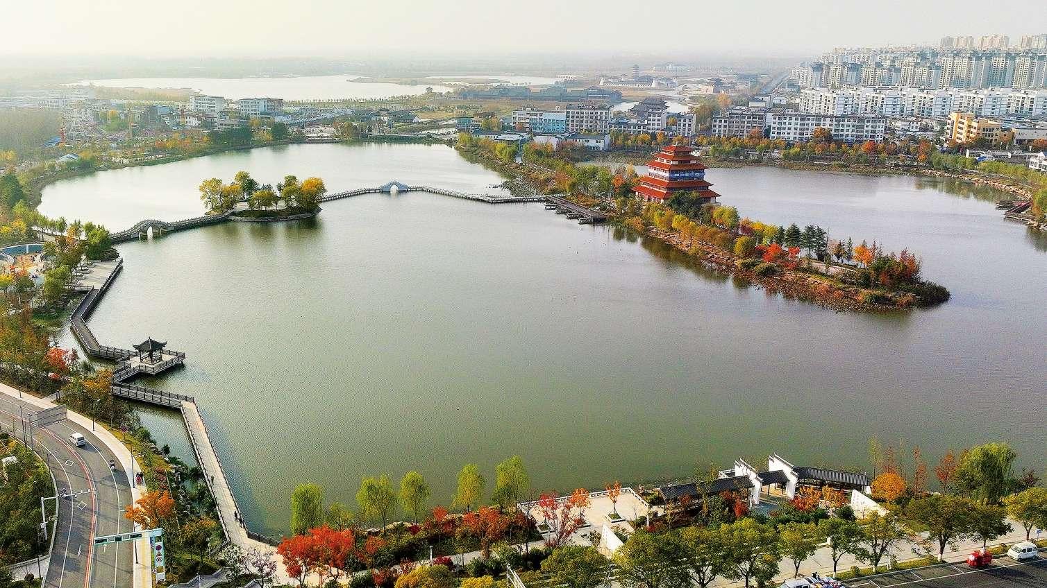 【点赞信阳新地标】走读淮河文化园